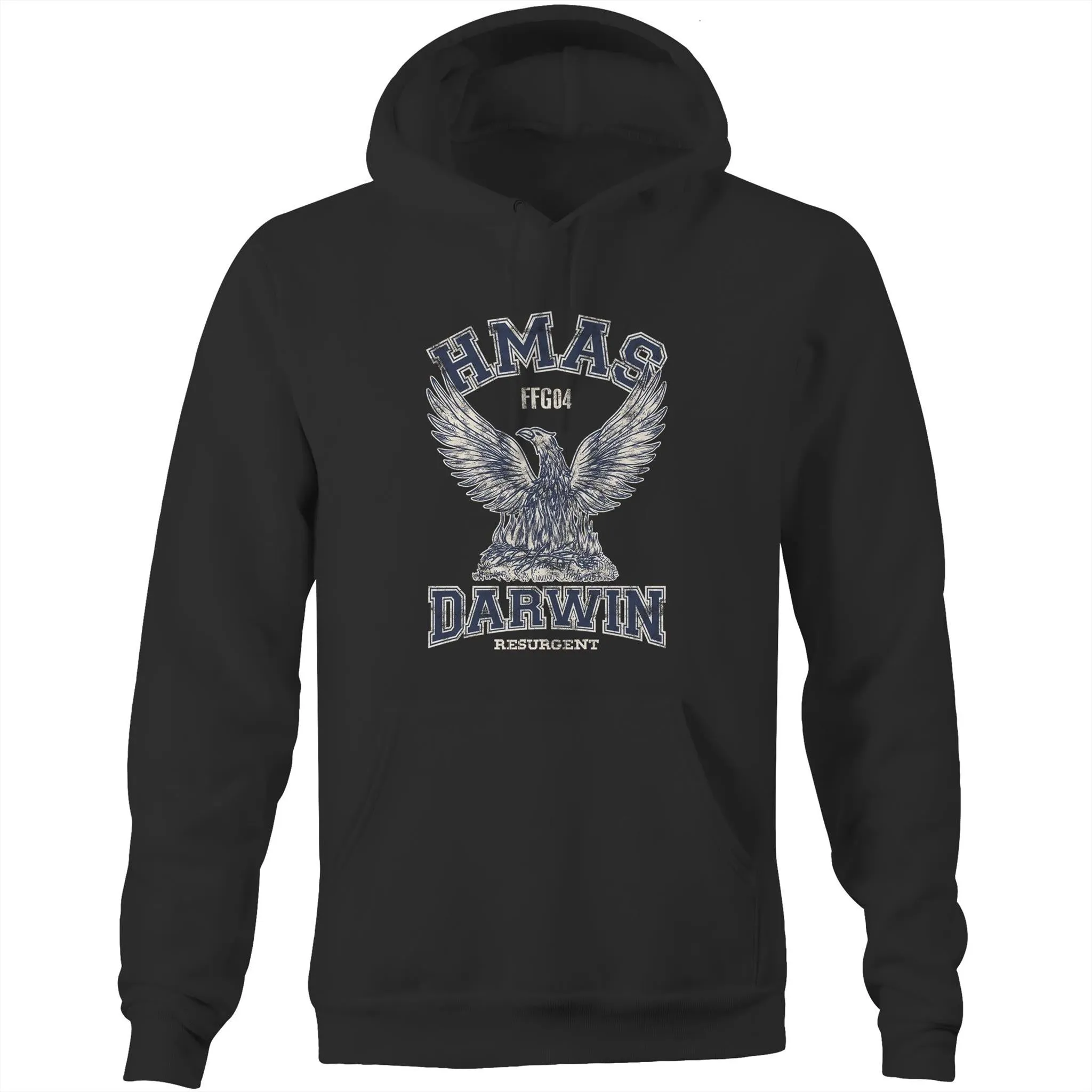 HMAS Darwin FFG04 Men's Hoodie (Style Alpha)
