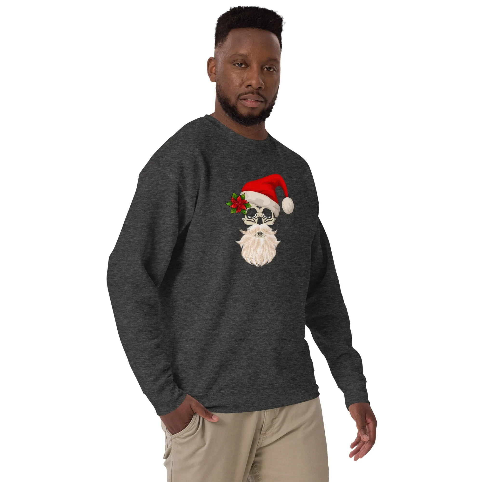 Holiday Santa Skull - Unisex Premium Sweatshirt