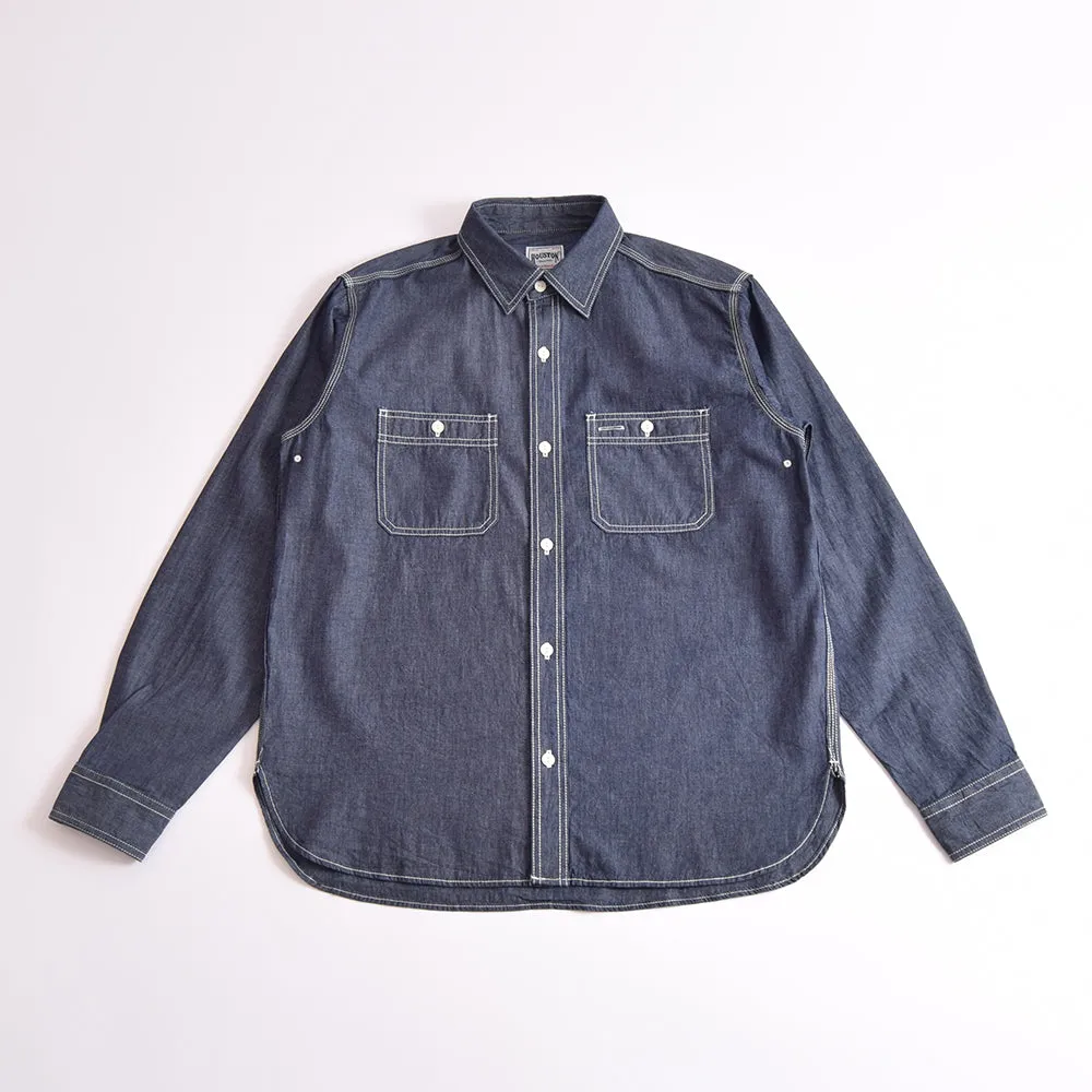 Houston Indigo Chambray Work Shirt