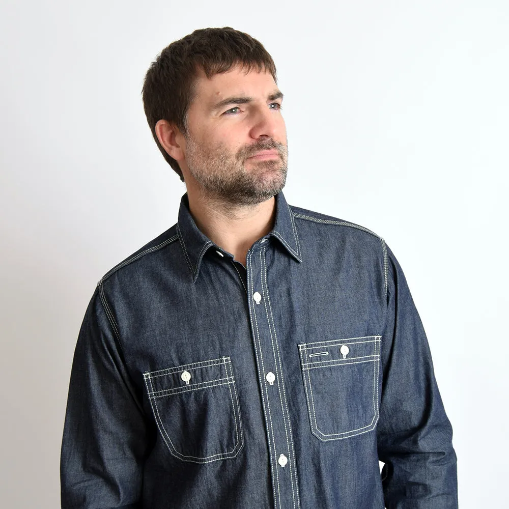 Houston Indigo Chambray Work Shirt