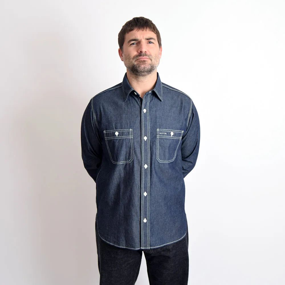 Houston Indigo Chambray Work Shirt