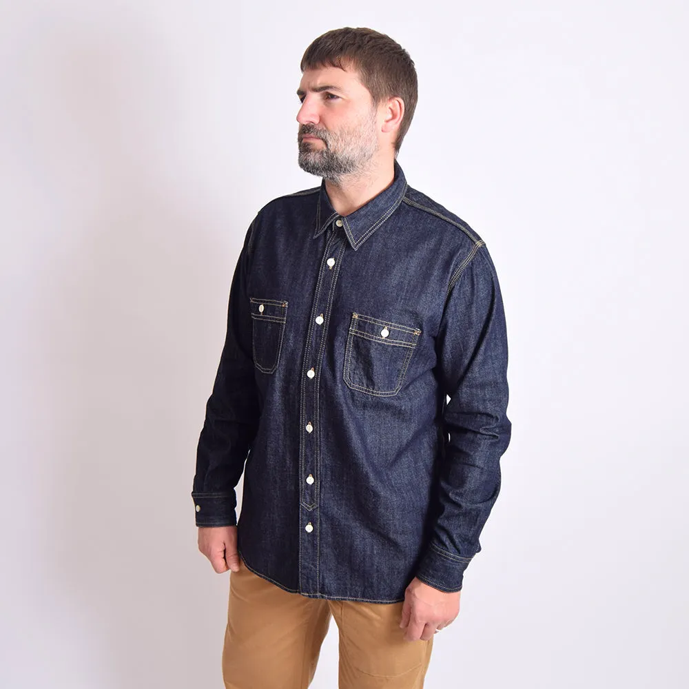 Houston Indigo Denim Work Shirt