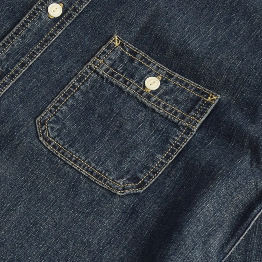 Houston Indigo Vintage Denim Work Shirt