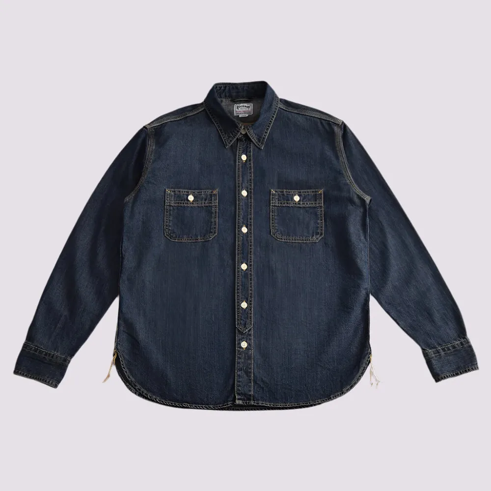 Houston Indigo Vintage Denim Work Shirt