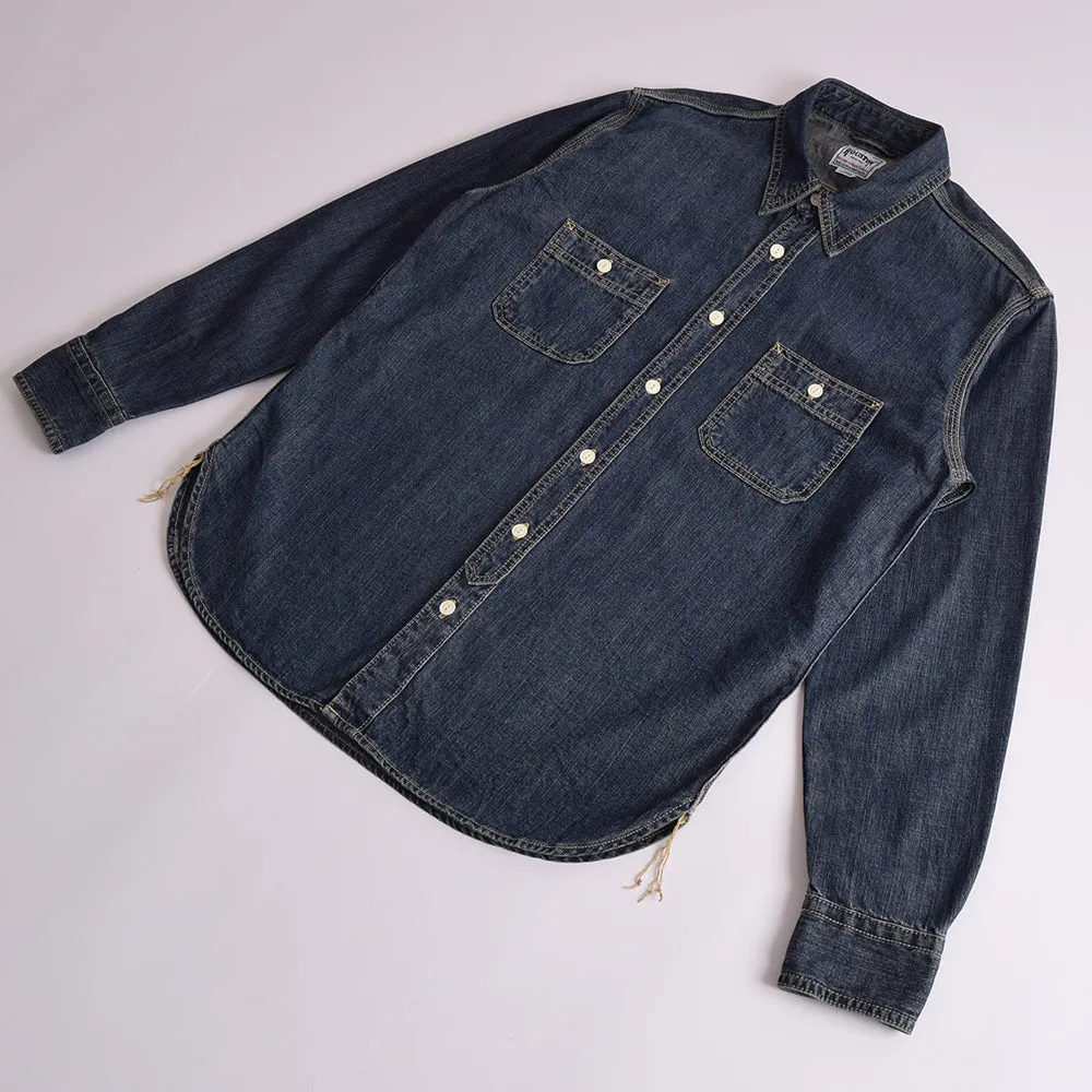 Houston Indigo Vintage Denim Work Shirt