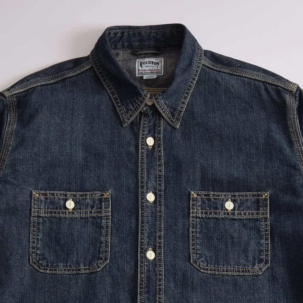 Houston Indigo Vintage Denim Work Shirt