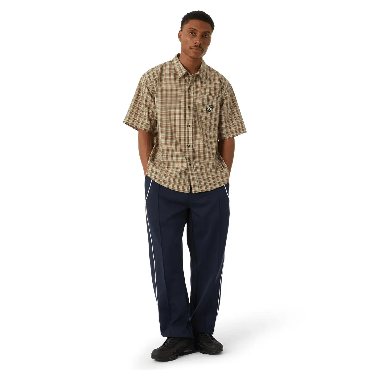 Huf - H Star Plaid Shirt Putty