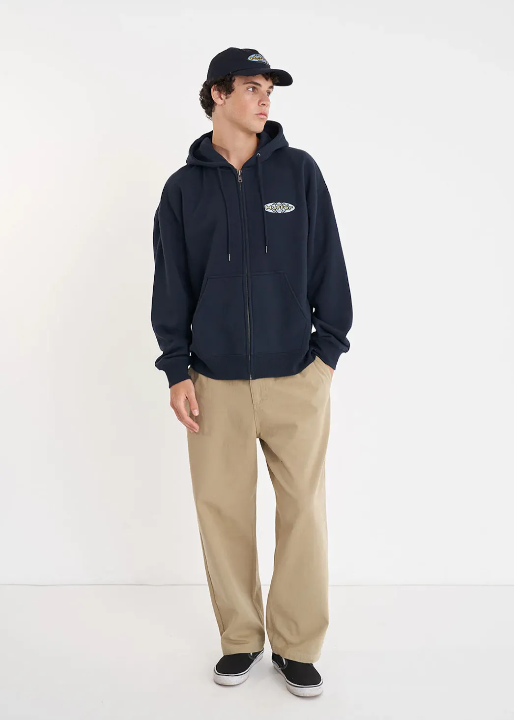 HUFFER Block Zip Hood/Alta - Midnight