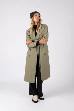 Hybrid Trench Coat - Olive