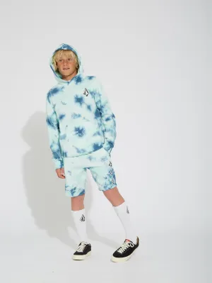Iconic Stone Plus Hoodie - TEMPLE TEAL - (KIDS)