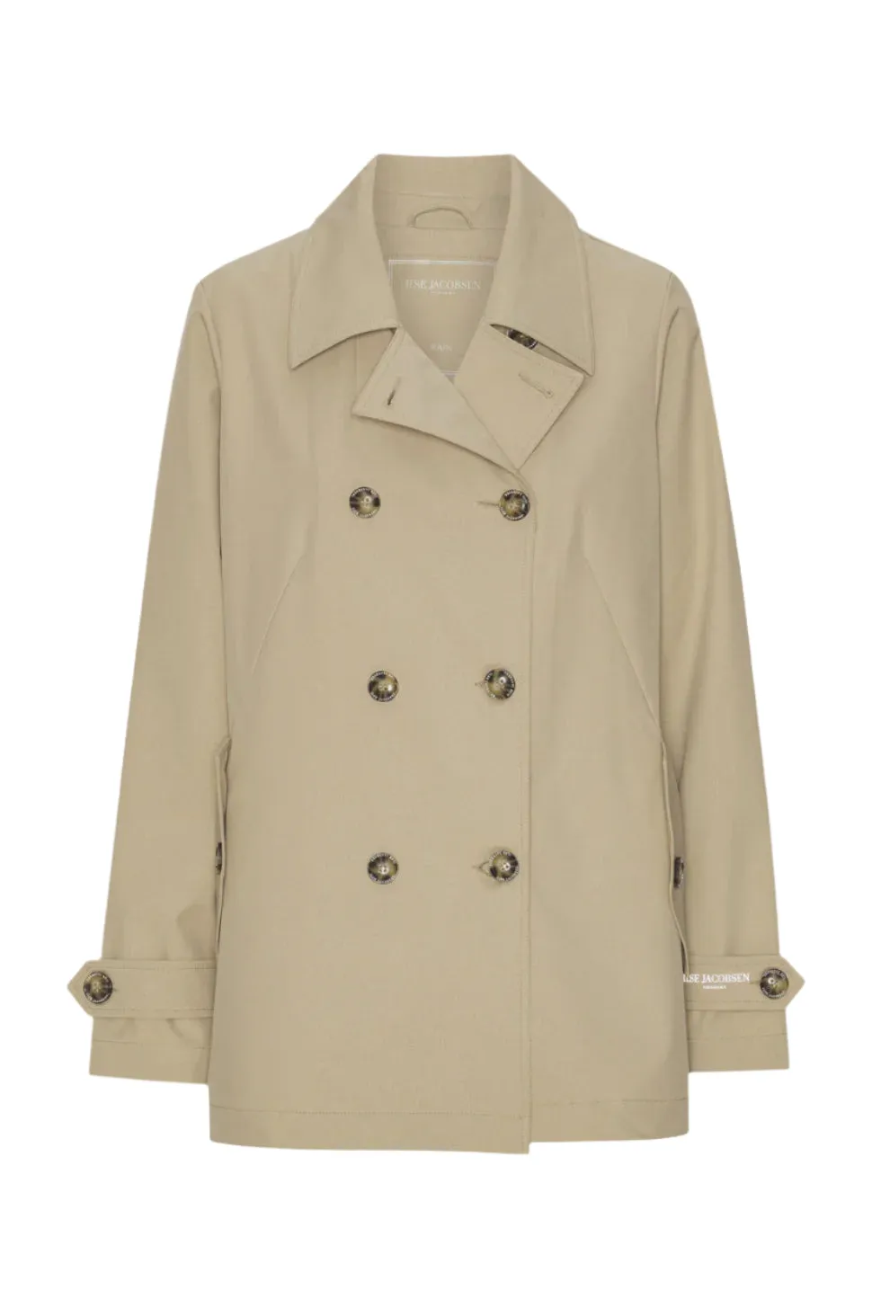 Ilse Jacobsen Rain 02 Peacoat in White Pepper