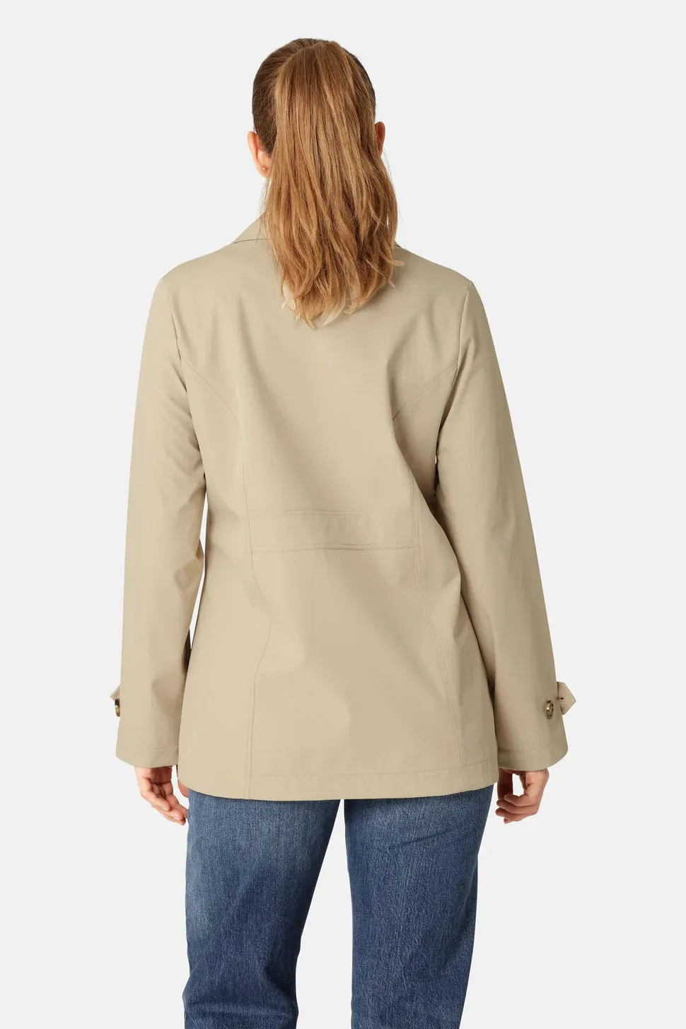 Ilse Jacobsen Rain 02 Peacoat in White Pepper