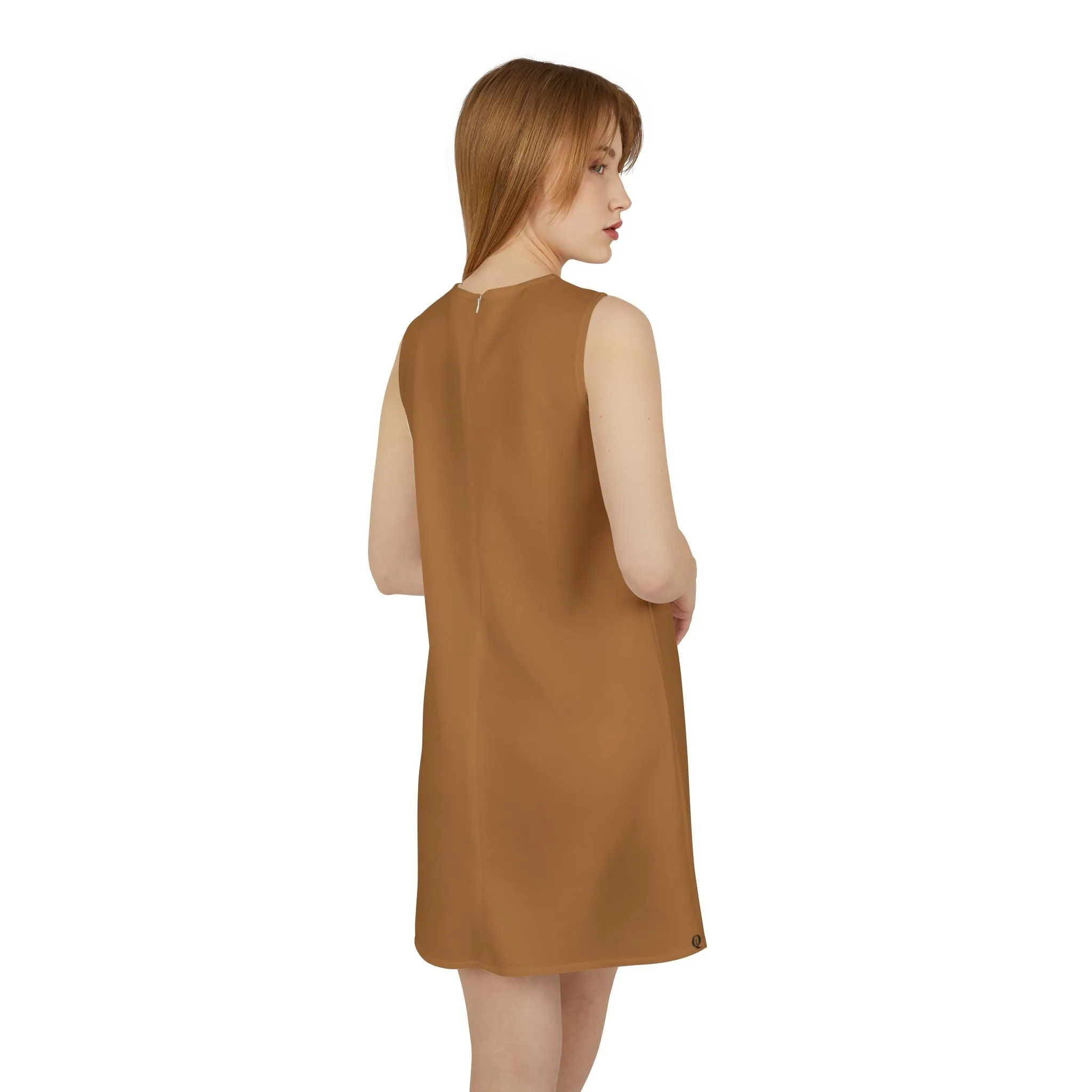 IQ Fashion | A-line Sleeveless Dress (AOP)