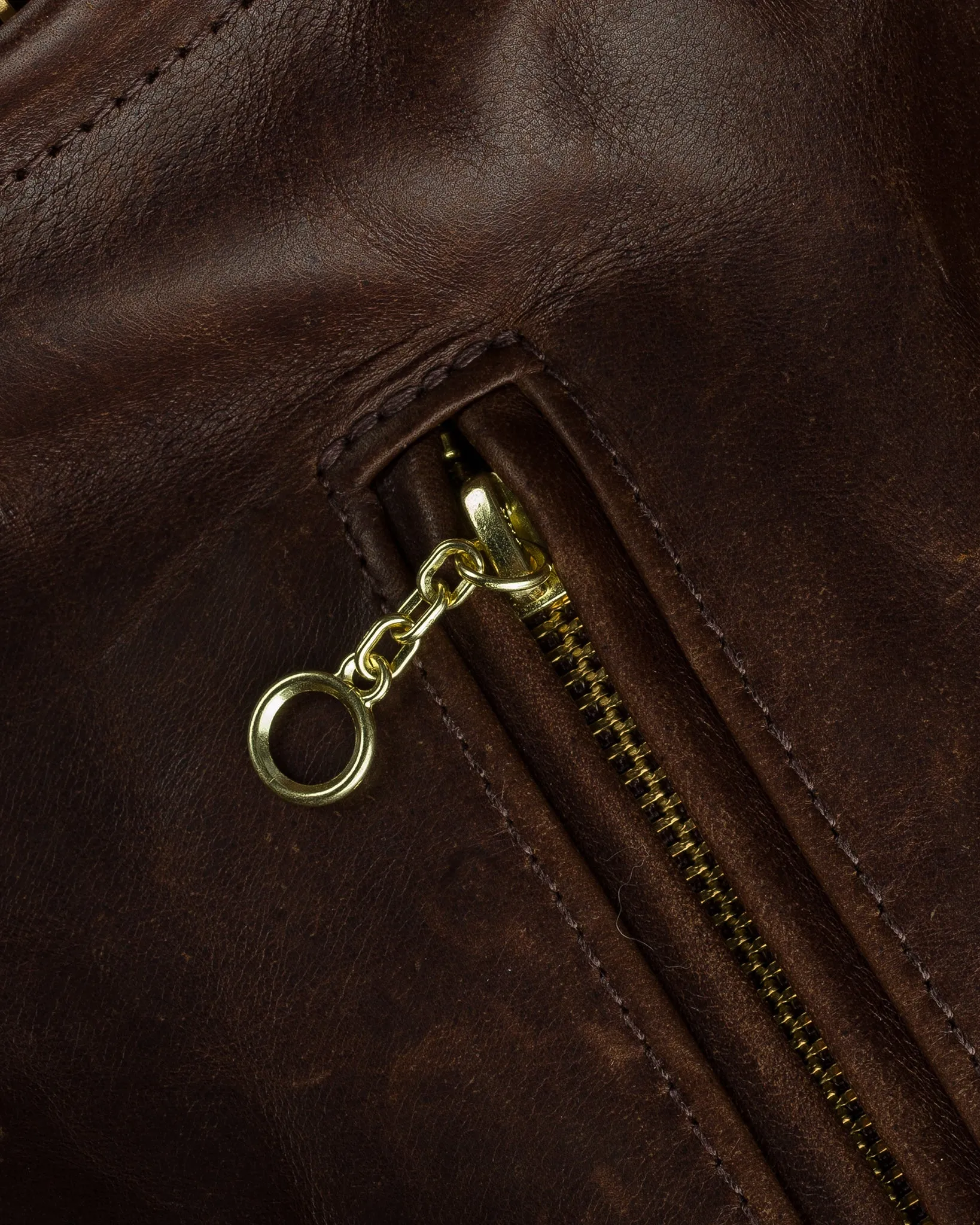Iron Heart x Simmons Bilt Horsehide Savannah Jacket - Brown