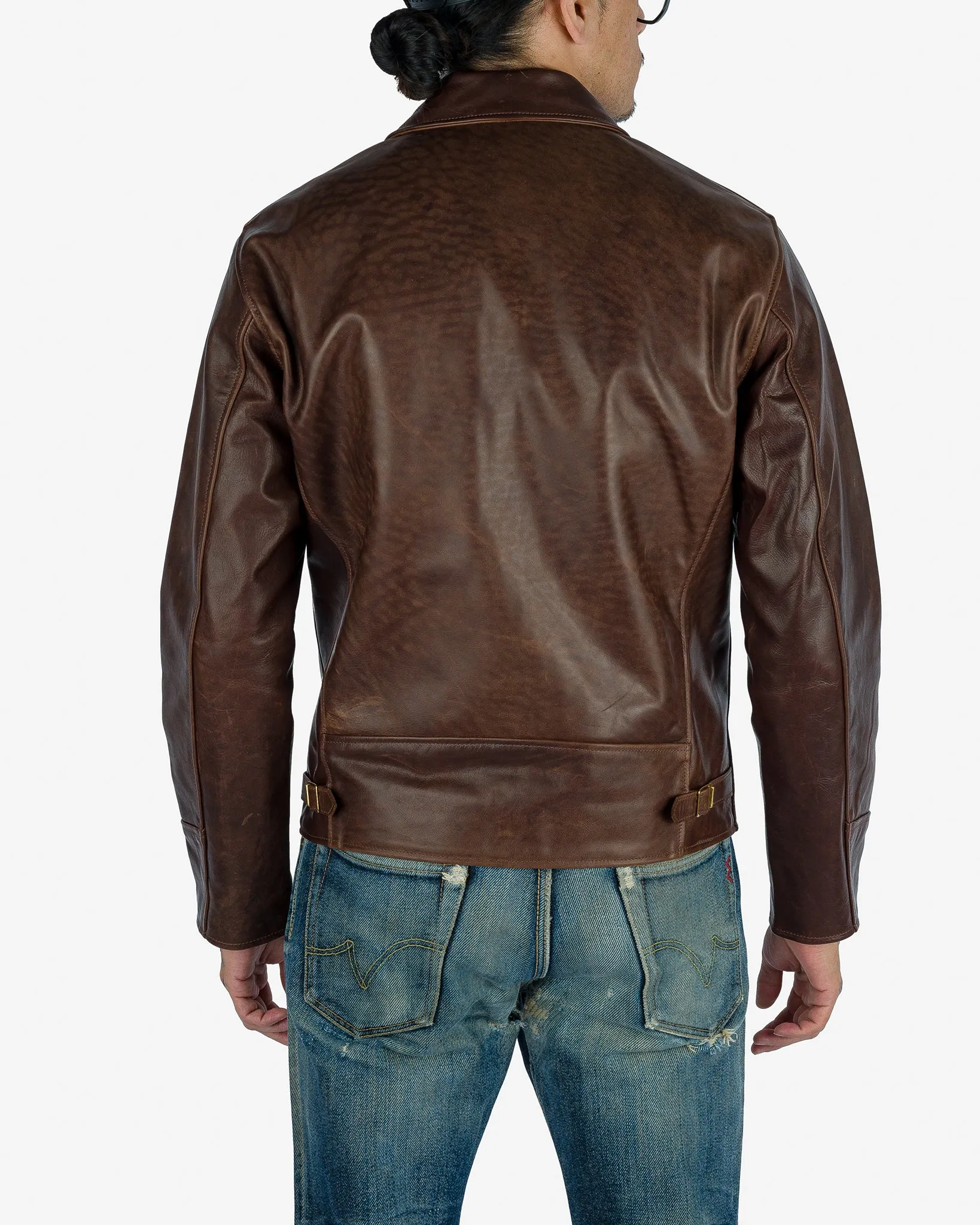 Iron Heart x Simmons Bilt Horsehide Savannah Jacket - Brown