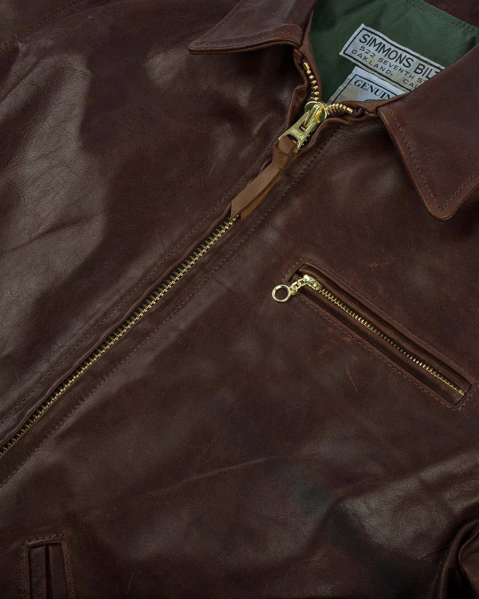 Iron Heart x Simmons Bilt Horsehide Savannah Jacket - Brown