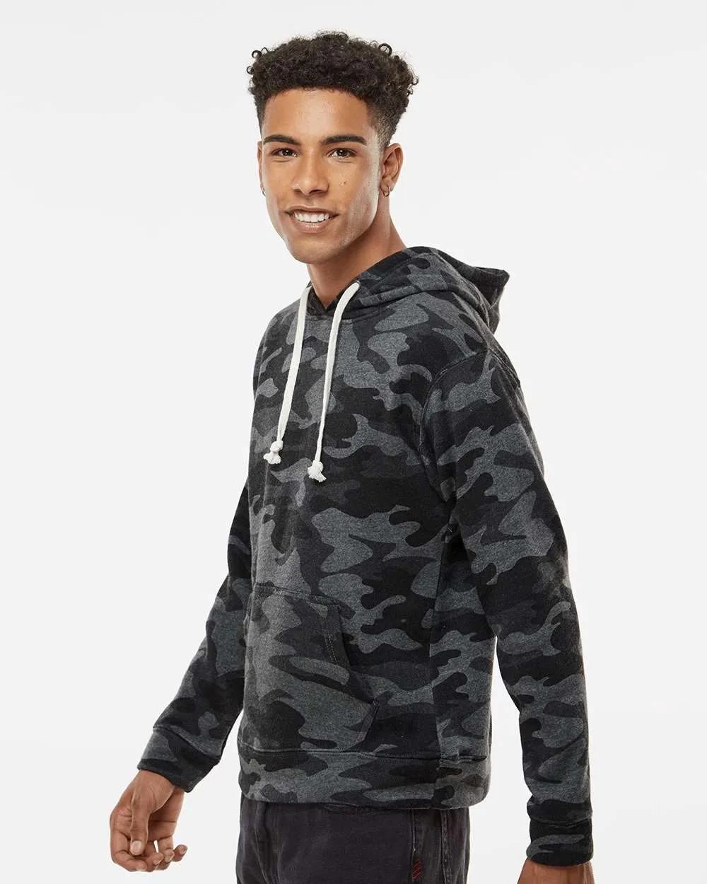 J. America - Triblend Fleece Hooded Sweatshirt