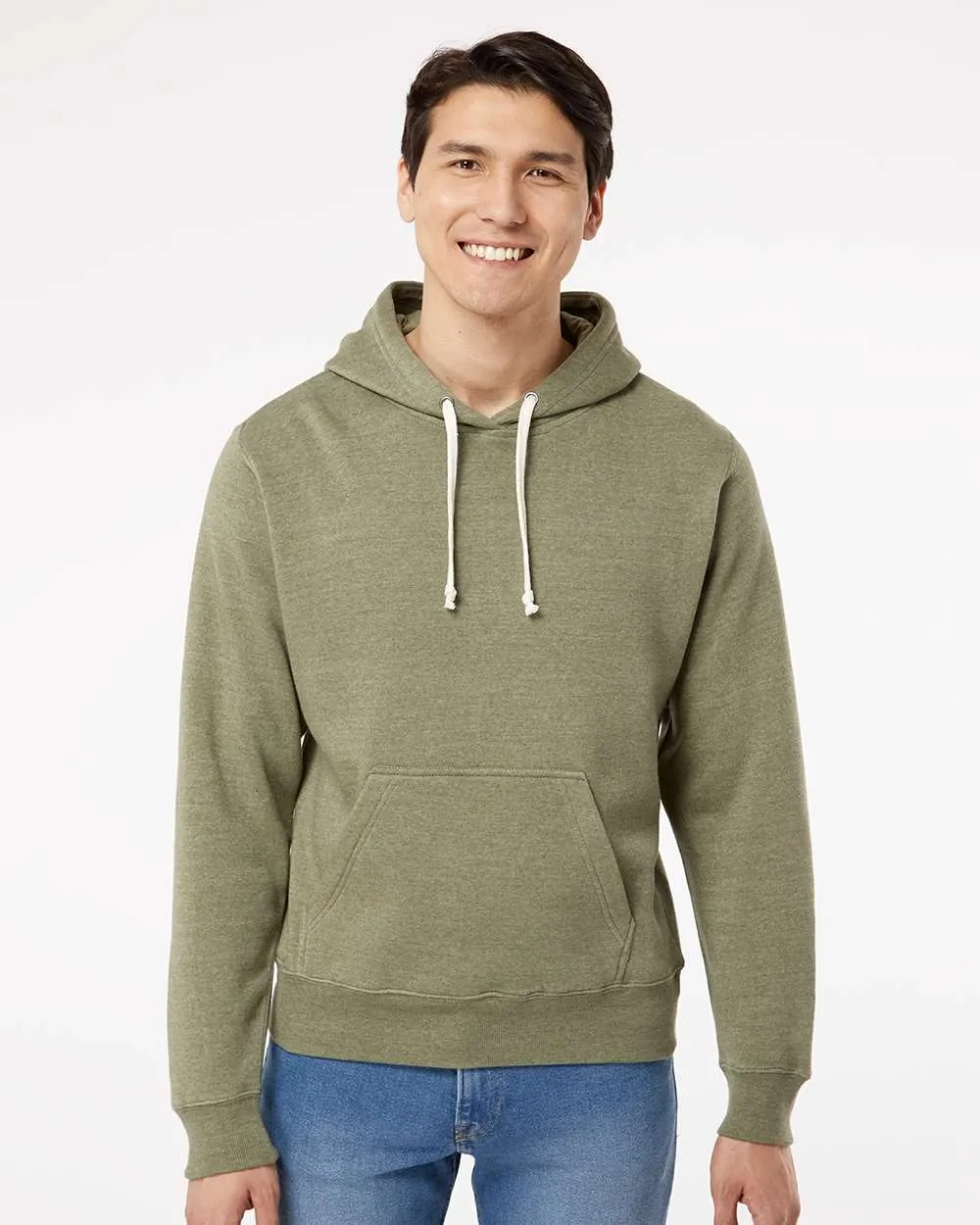 J. America - Triblend Fleece Hooded Sweatshirt