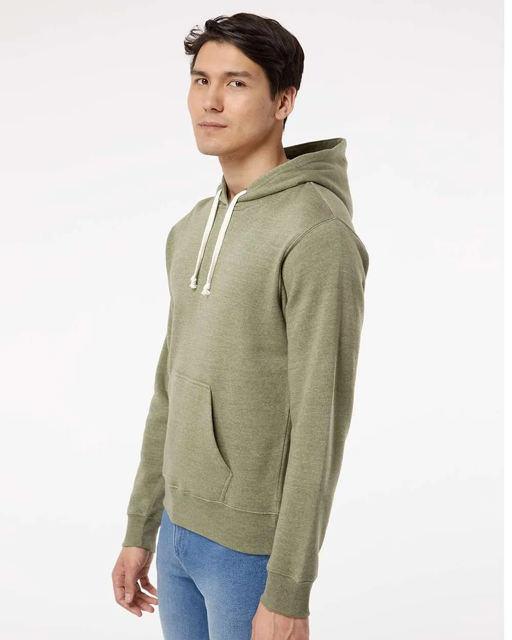 J. America - Triblend Fleece Hooded Sweatshirt