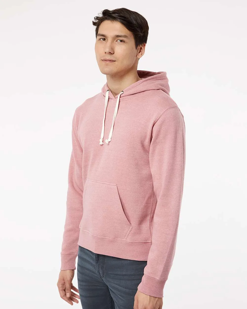 J. America - Triblend Fleece Hooded Sweatshirt