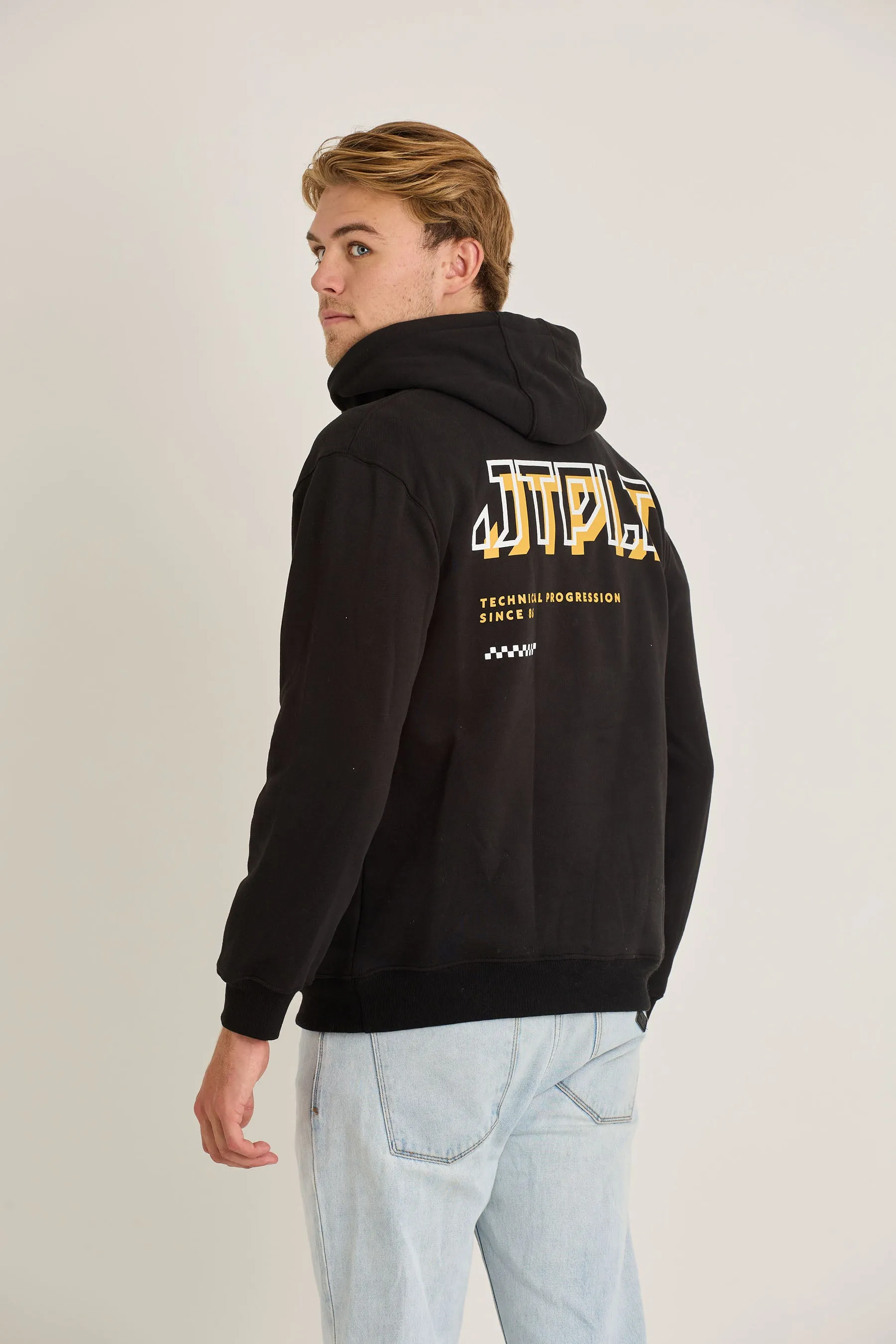 Jetpilot Tech Mens Pullover - Black