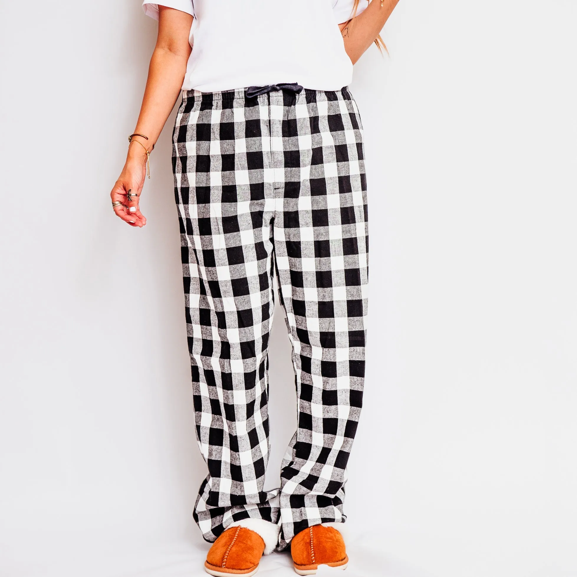 Joy Snowflake | Plaid Pajama Set