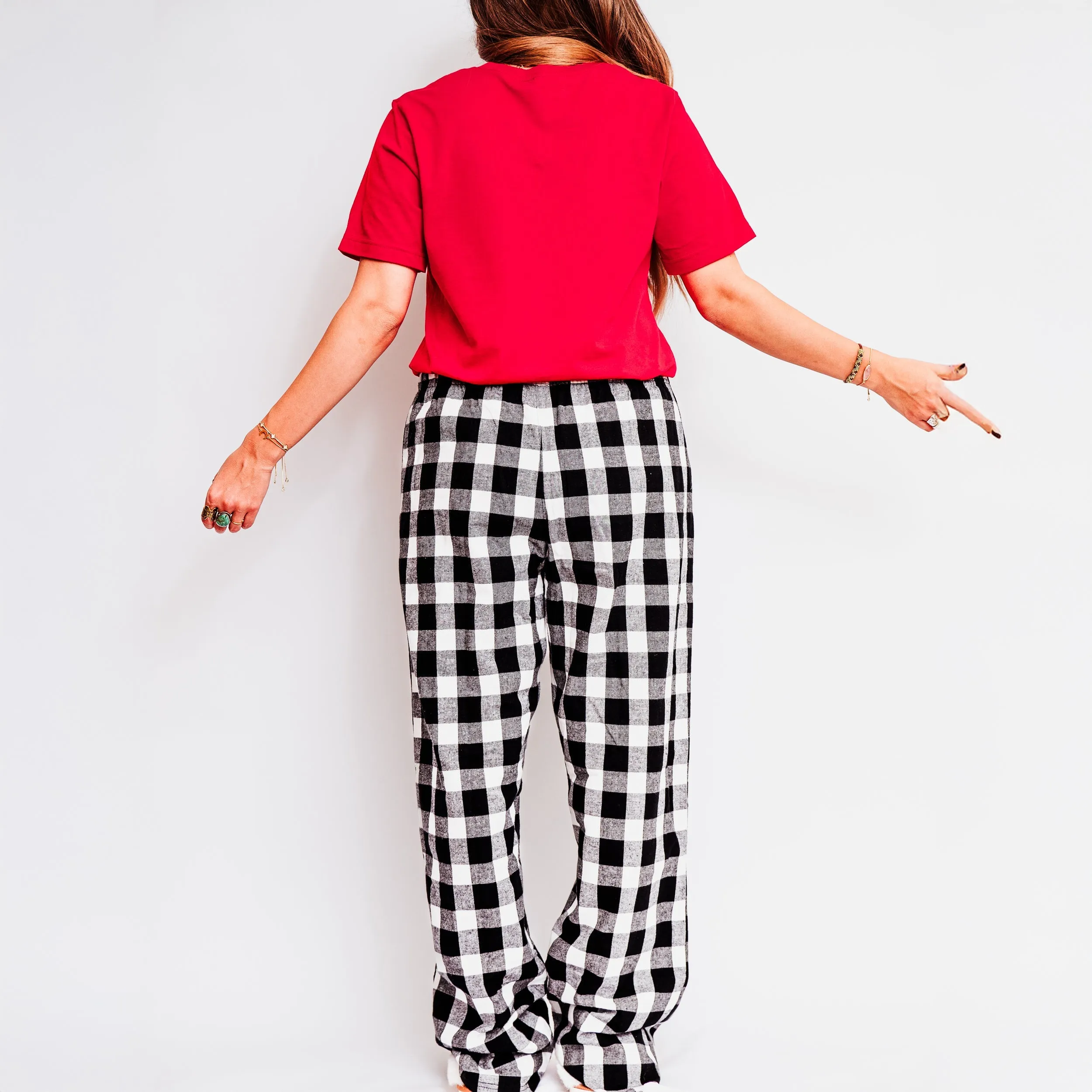 Joy Snowflake | Plaid Pajama Set