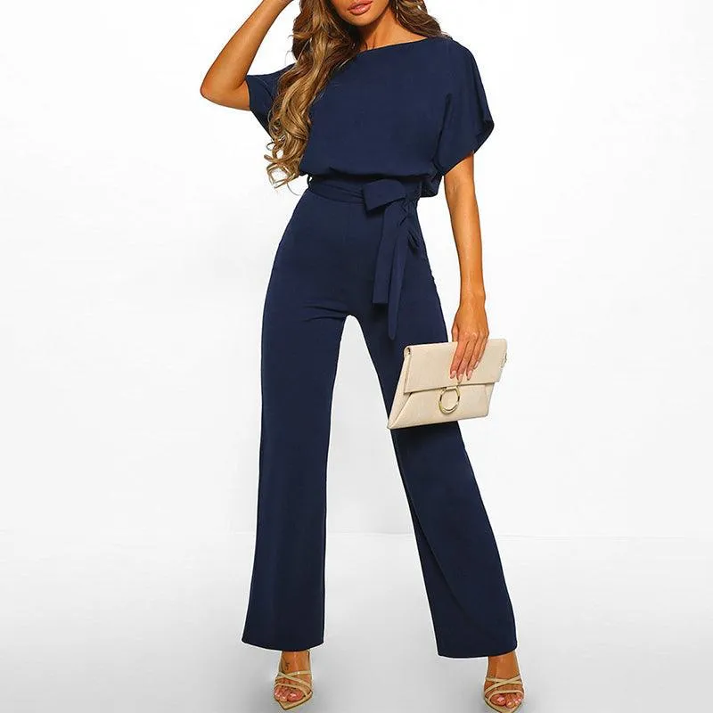Jumpsuit Bella™ | Women's Belted Jumpsuit | Lightweight Fabric, Adjustable Waist, Stylish Design