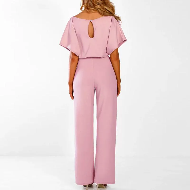 Jumpsuit Bella™ | Women's Belted Jumpsuit | Lightweight Fabric, Adjustable Waist, Stylish Design