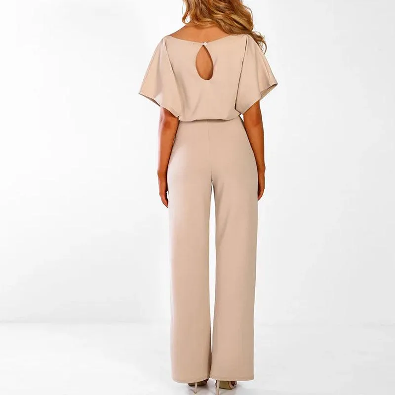 Jumpsuit Bella™ | Women's Belted Jumpsuit | Lightweight Fabric, Adjustable Waist, Stylish Design