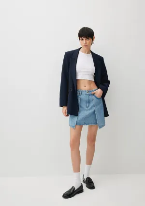 Jun Light Blue Denim  Jean Skirt