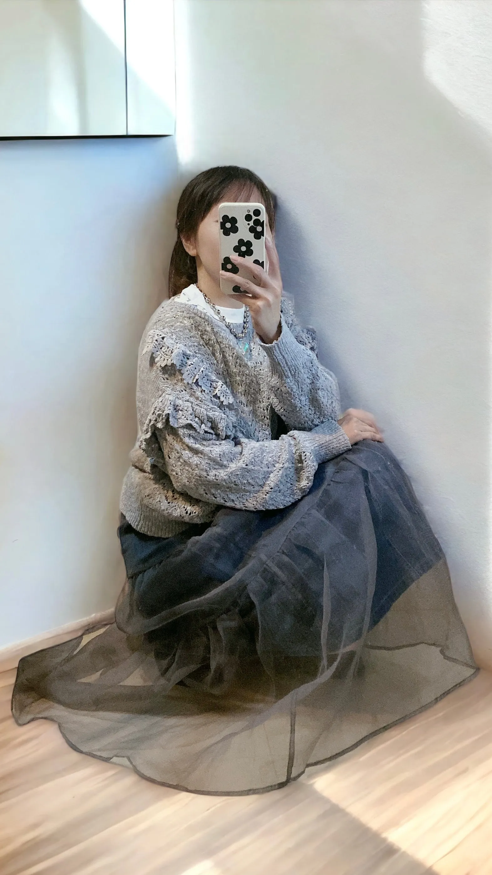 K337 玻璃紗傘裙 連底裙（2way底裙可分開）