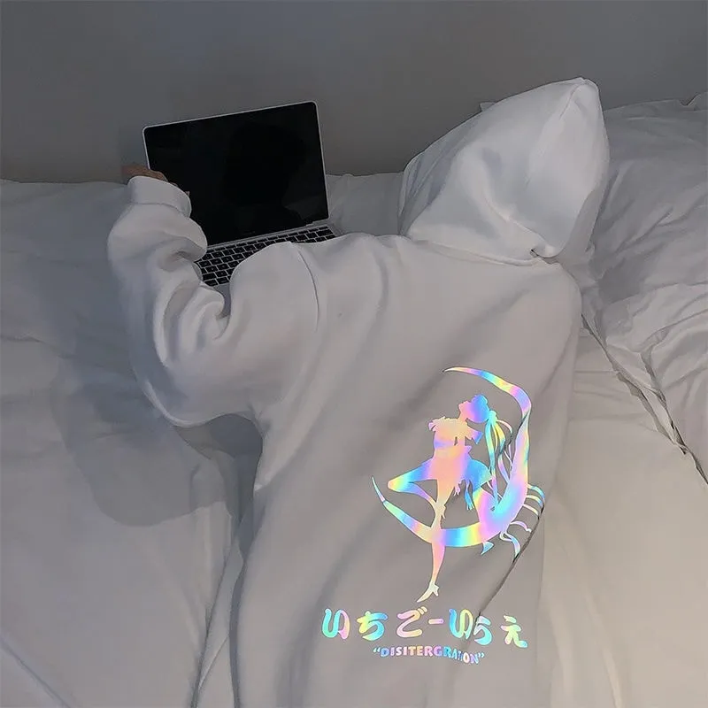 Kawaii Sailor Moon Reflective Hoodie