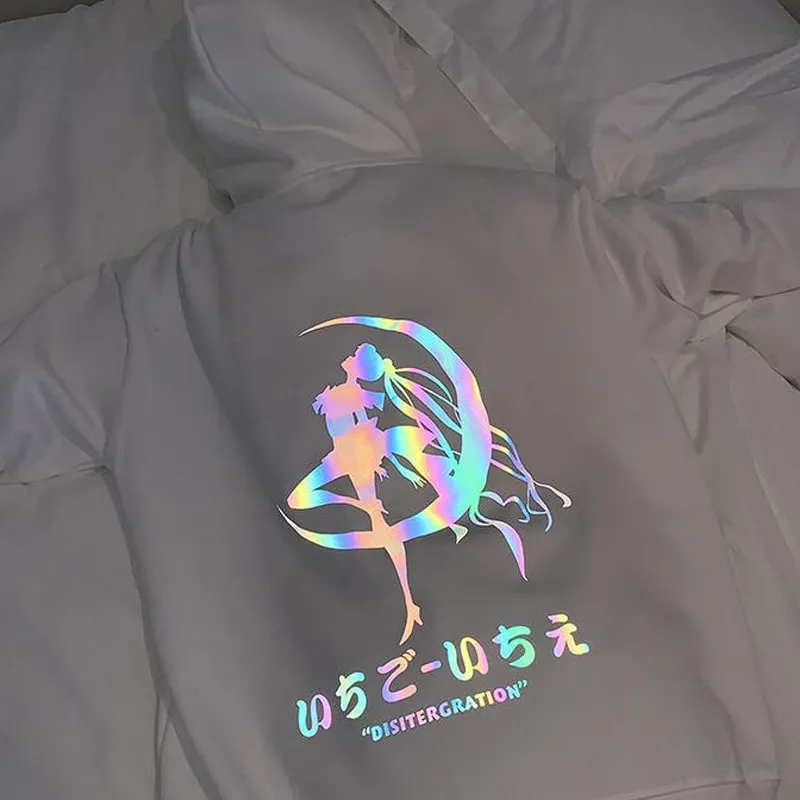 Kawaii Sailor Moon Reflective Hoodie
