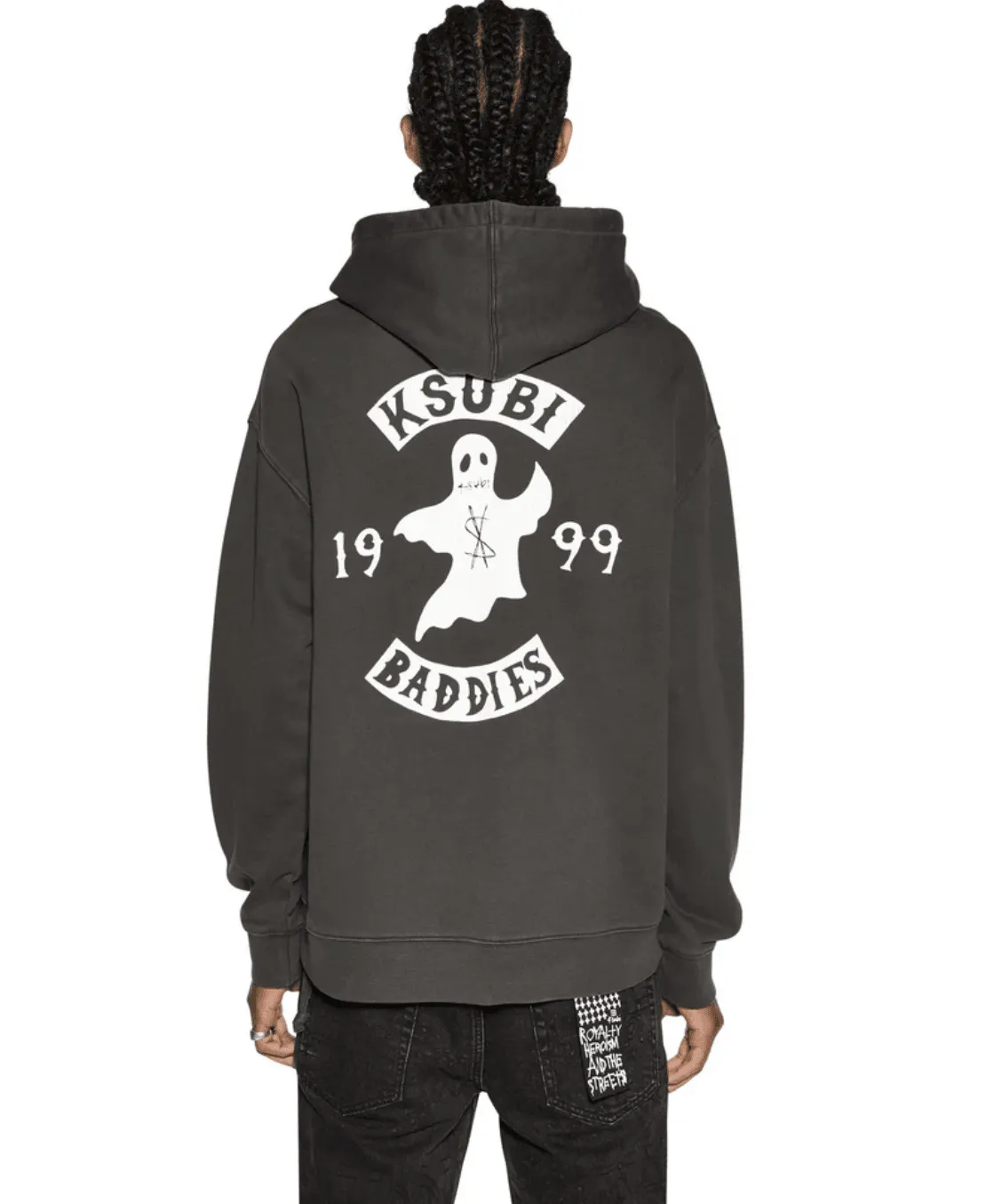 KSUBI Baddies Biggie Hoodie - Faded Black