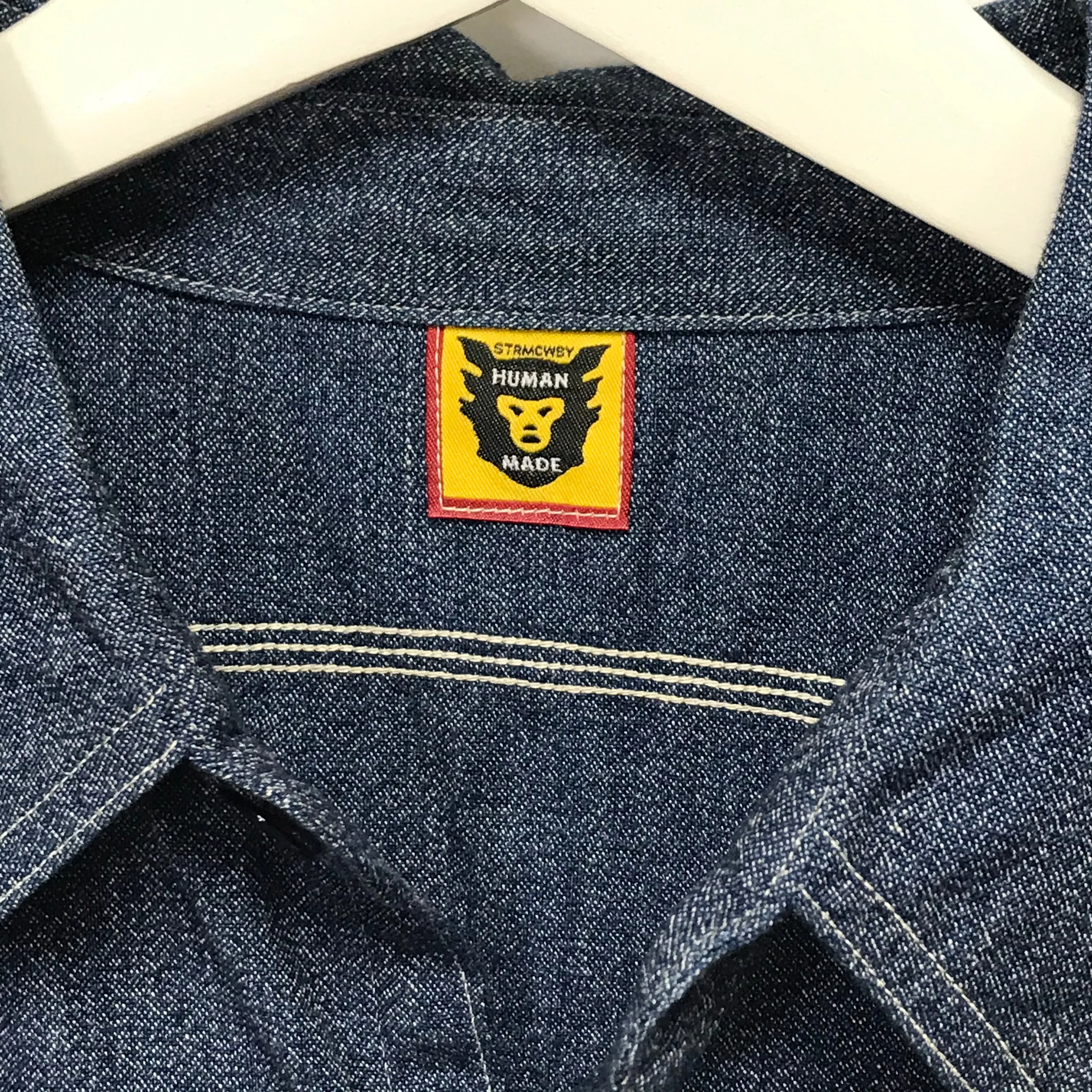 [L] Human Made Chambray L/S Shirt Indigo