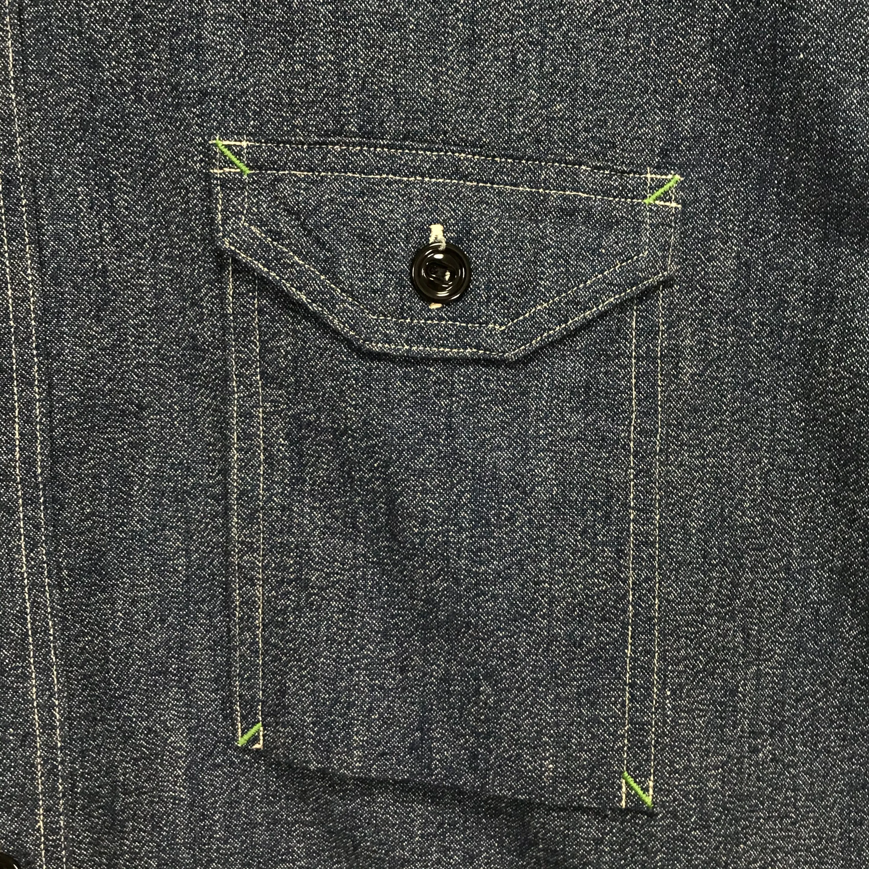 [L] Human Made Chambray L/S Shirt Indigo