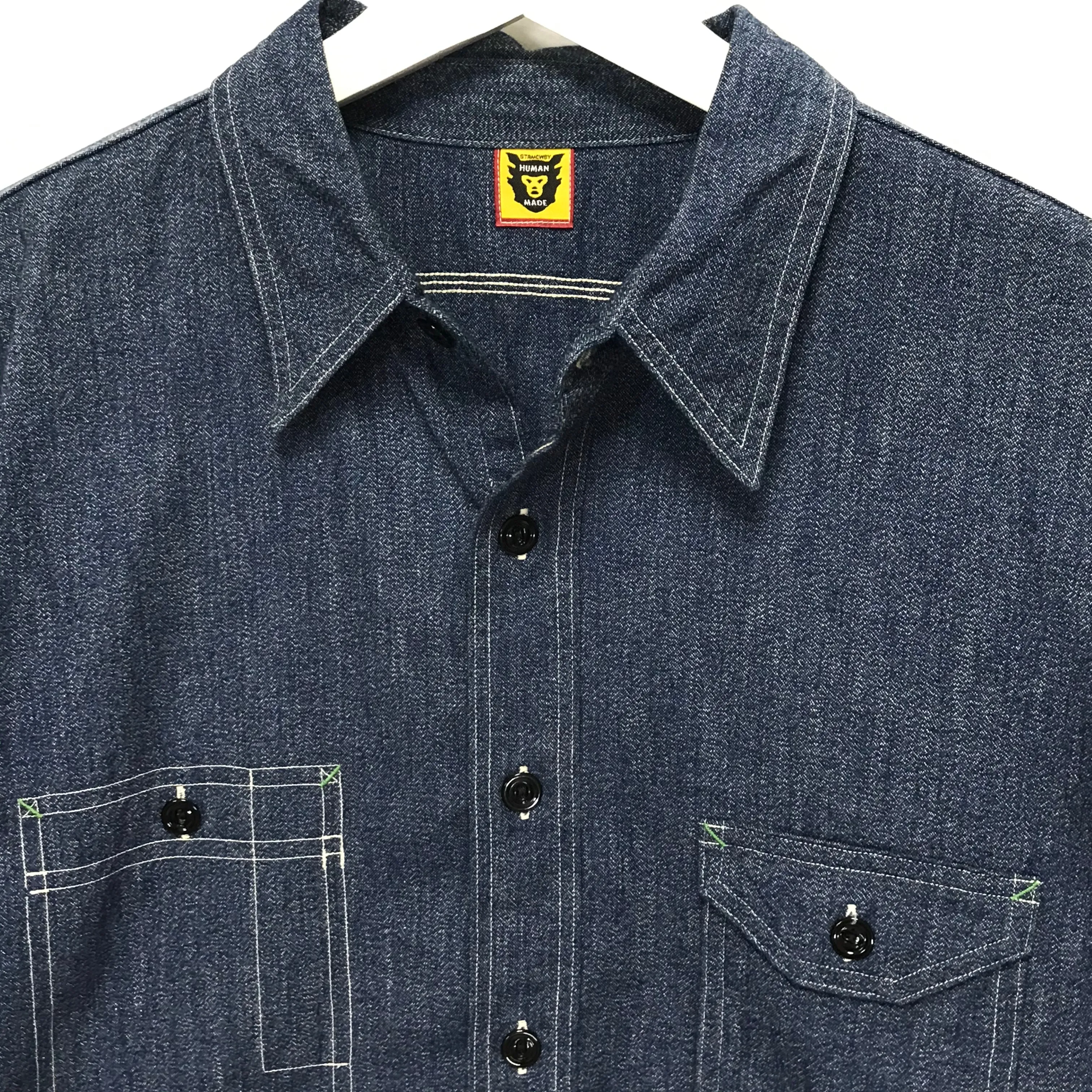 [L] Human Made Chambray L/S Shirt Indigo