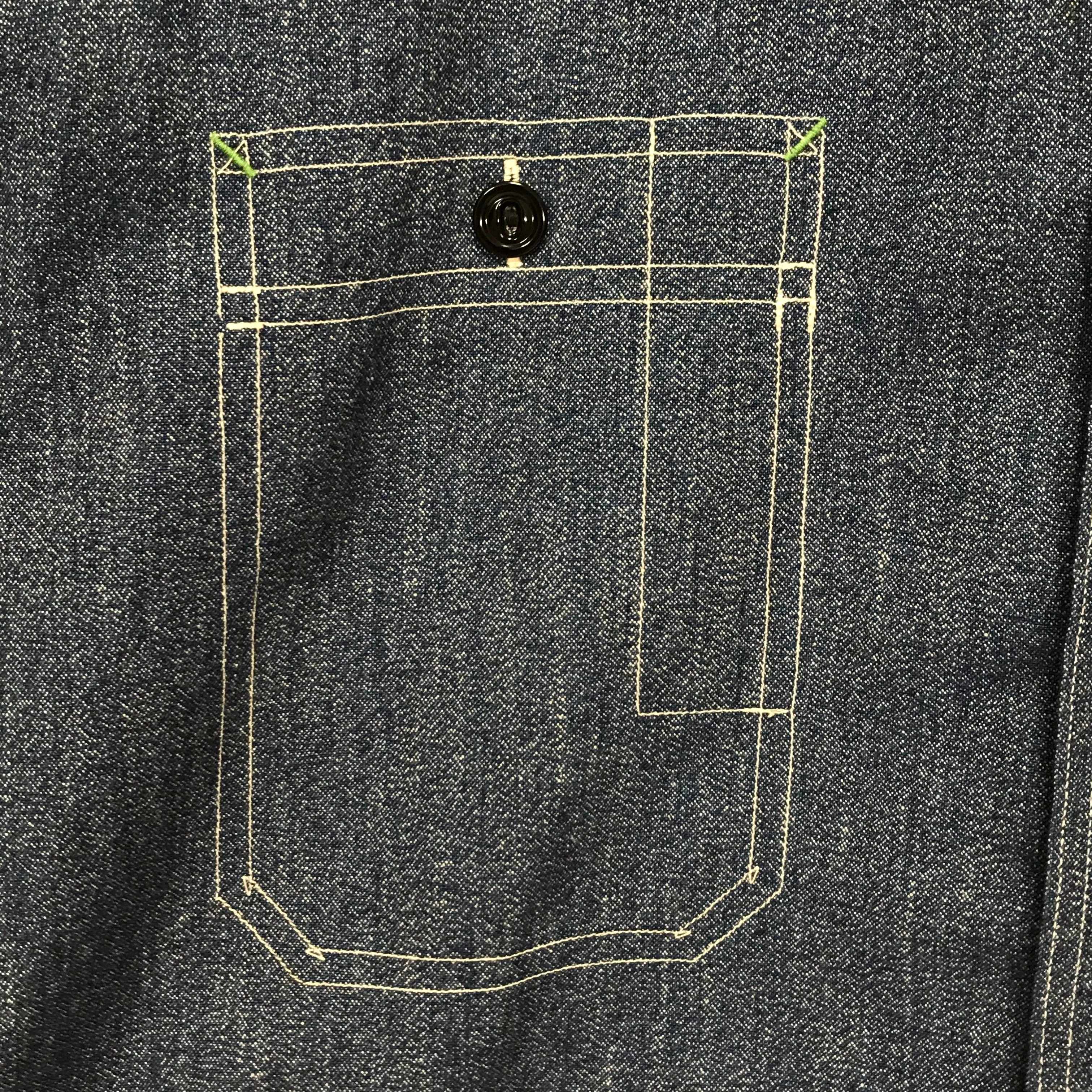 [L] Human Made Chambray L/S Shirt Indigo
