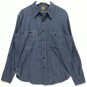[L] Human Made Chambray L/S Shirt Indigo