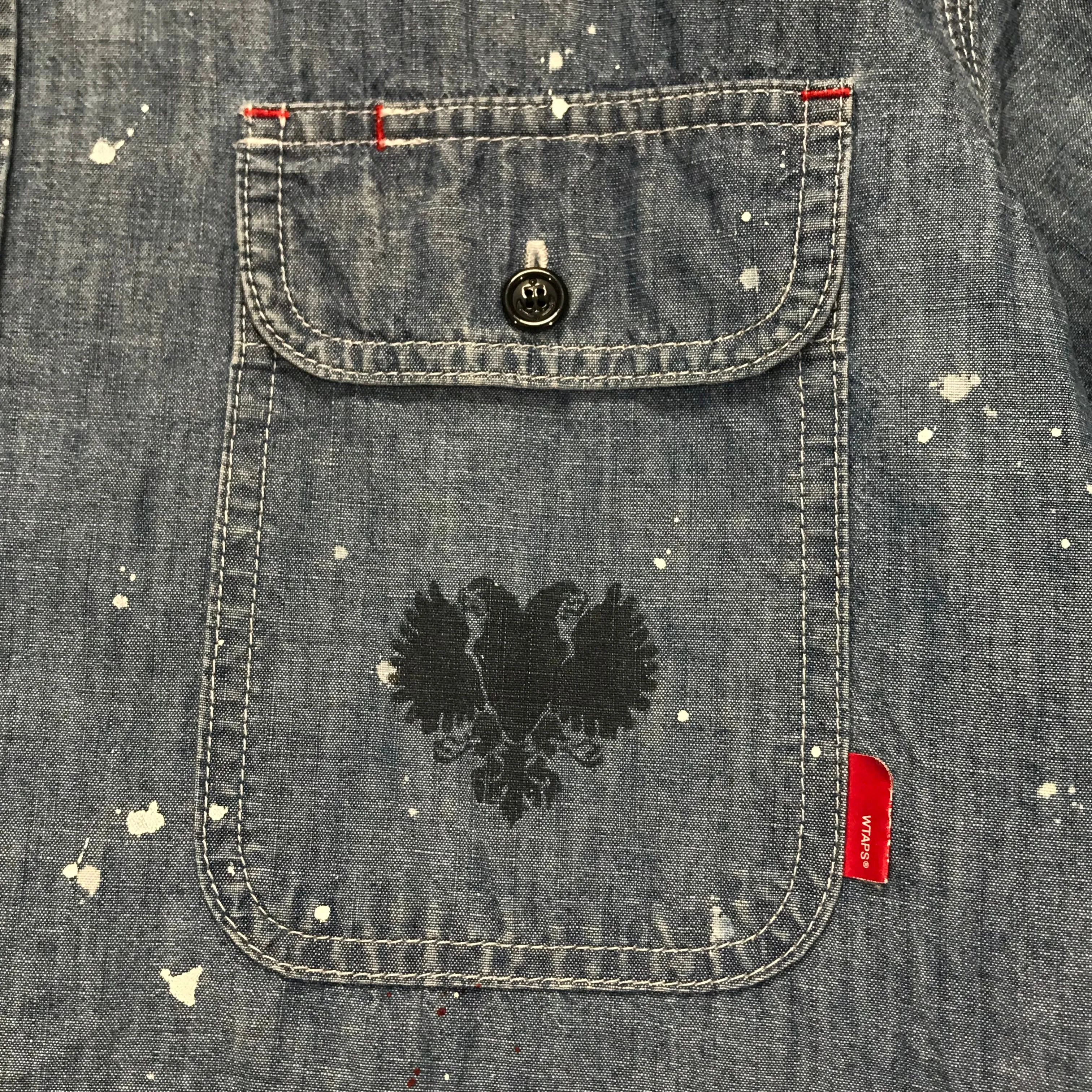 [L] WTaps 08SS Cell SS Chambray Shirt Indigo