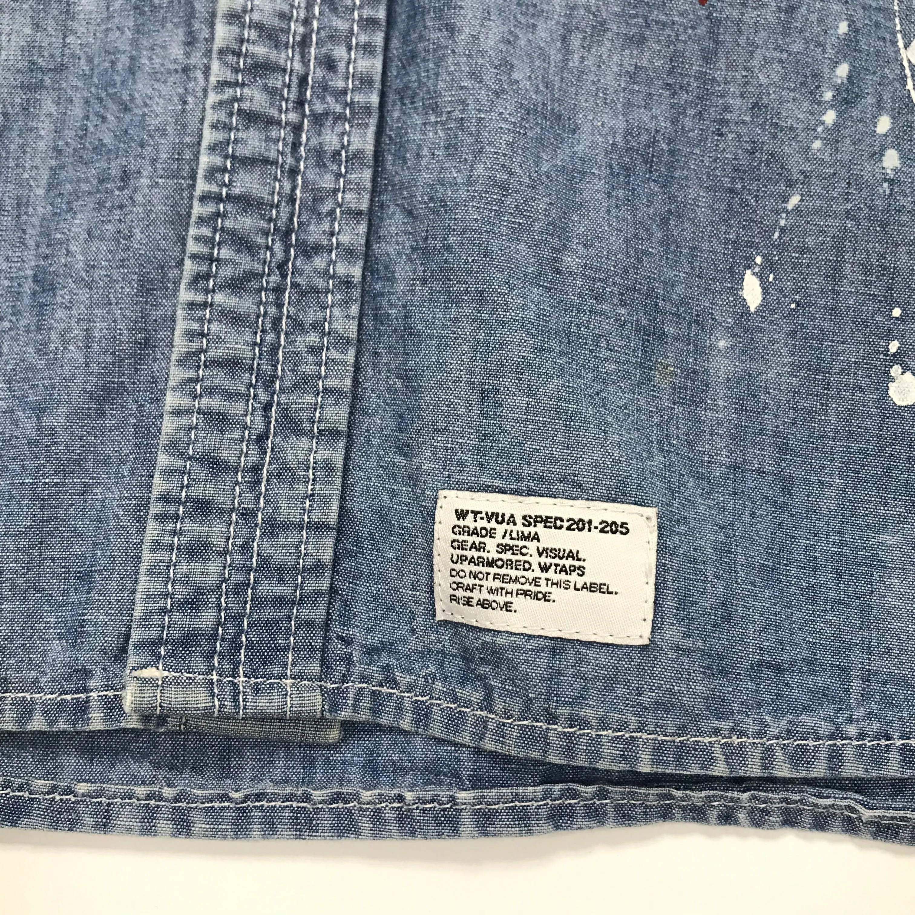 [L] WTaps 08SS Cell SS Chambray Shirt Indigo