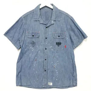 [L] WTaps 08SS Cell SS Chambray Shirt Indigo