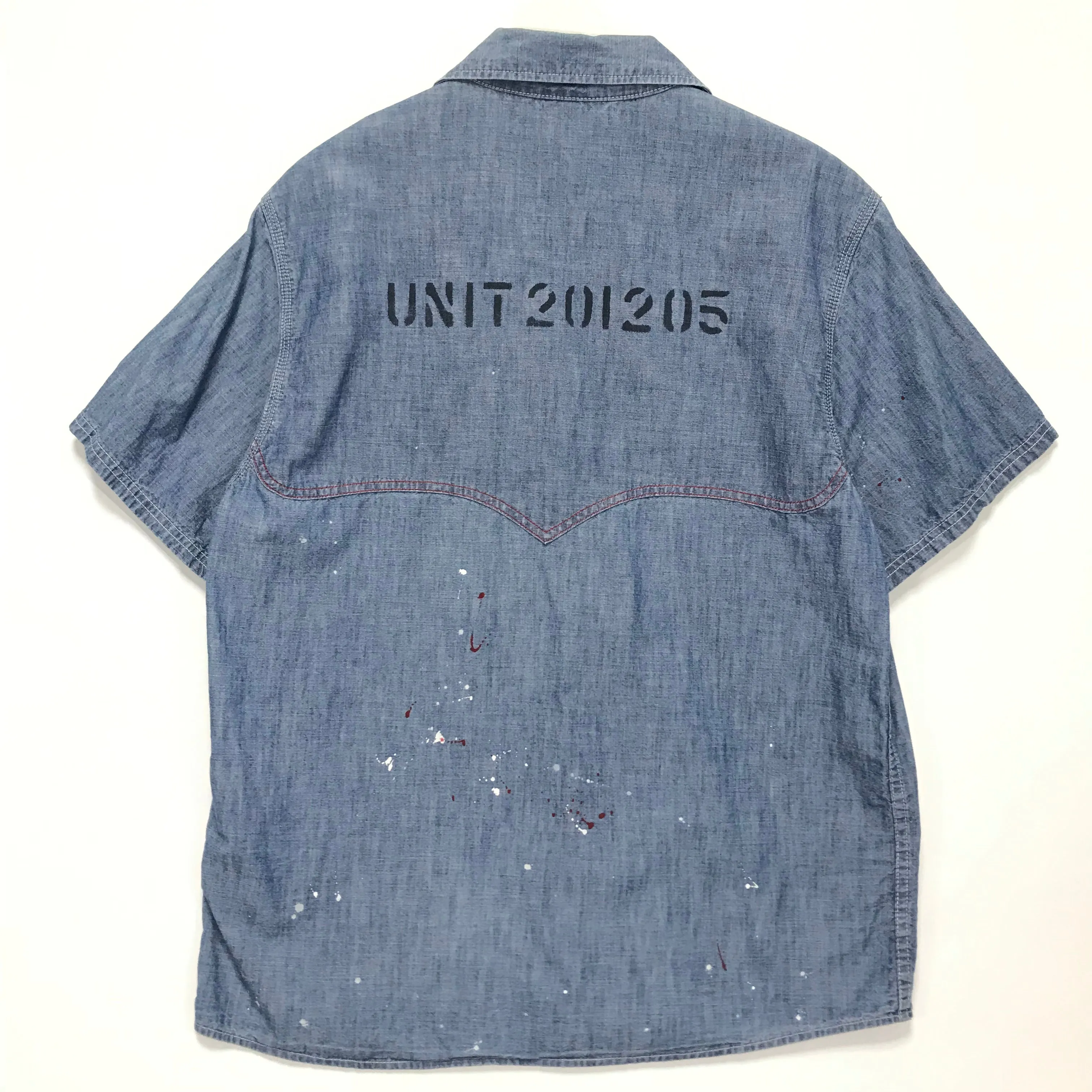 [L] WTaps 08SS Cell SS Chambray Shirt Indigo