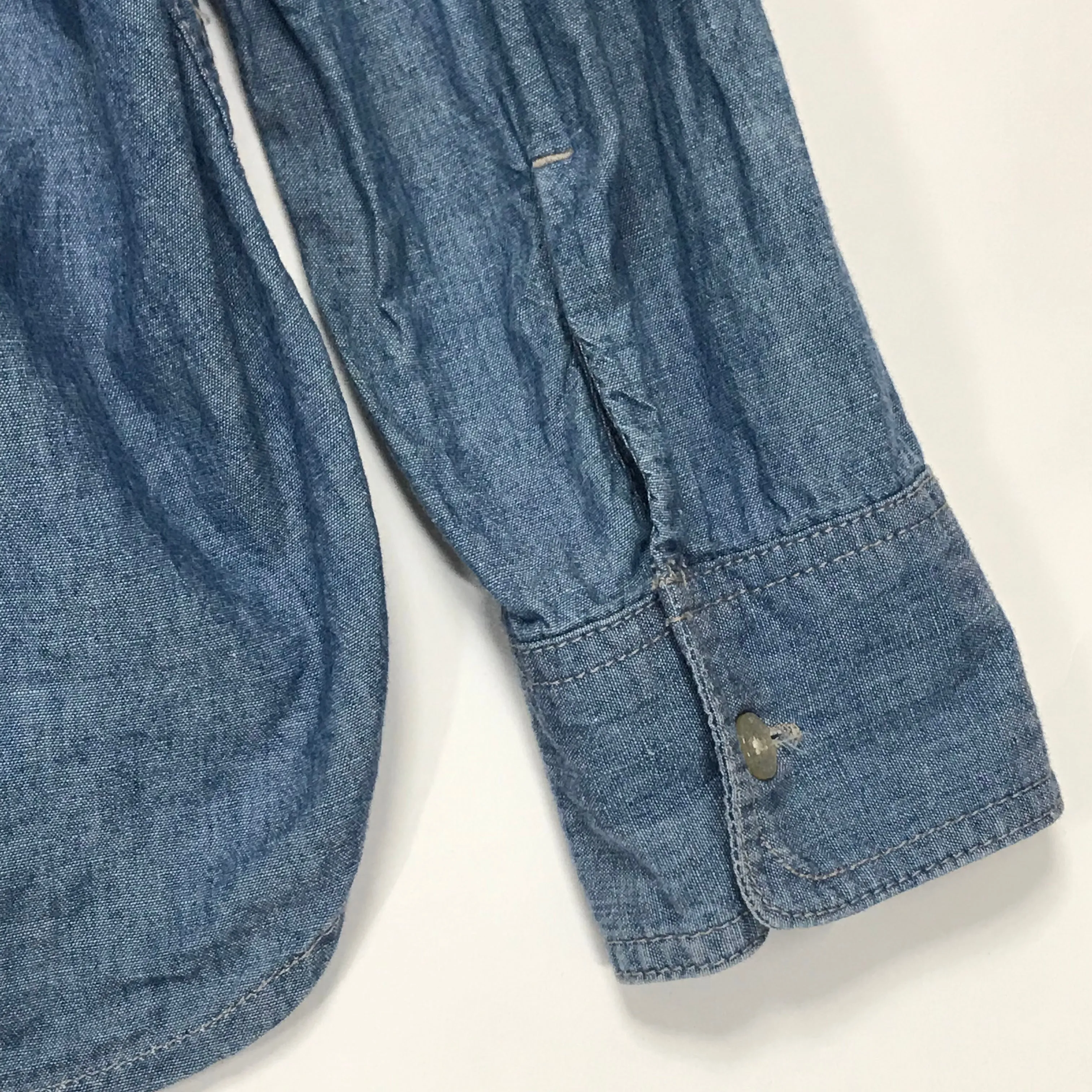 [L] WTaps 14AW Cell L/S Chambray Shirt Blue