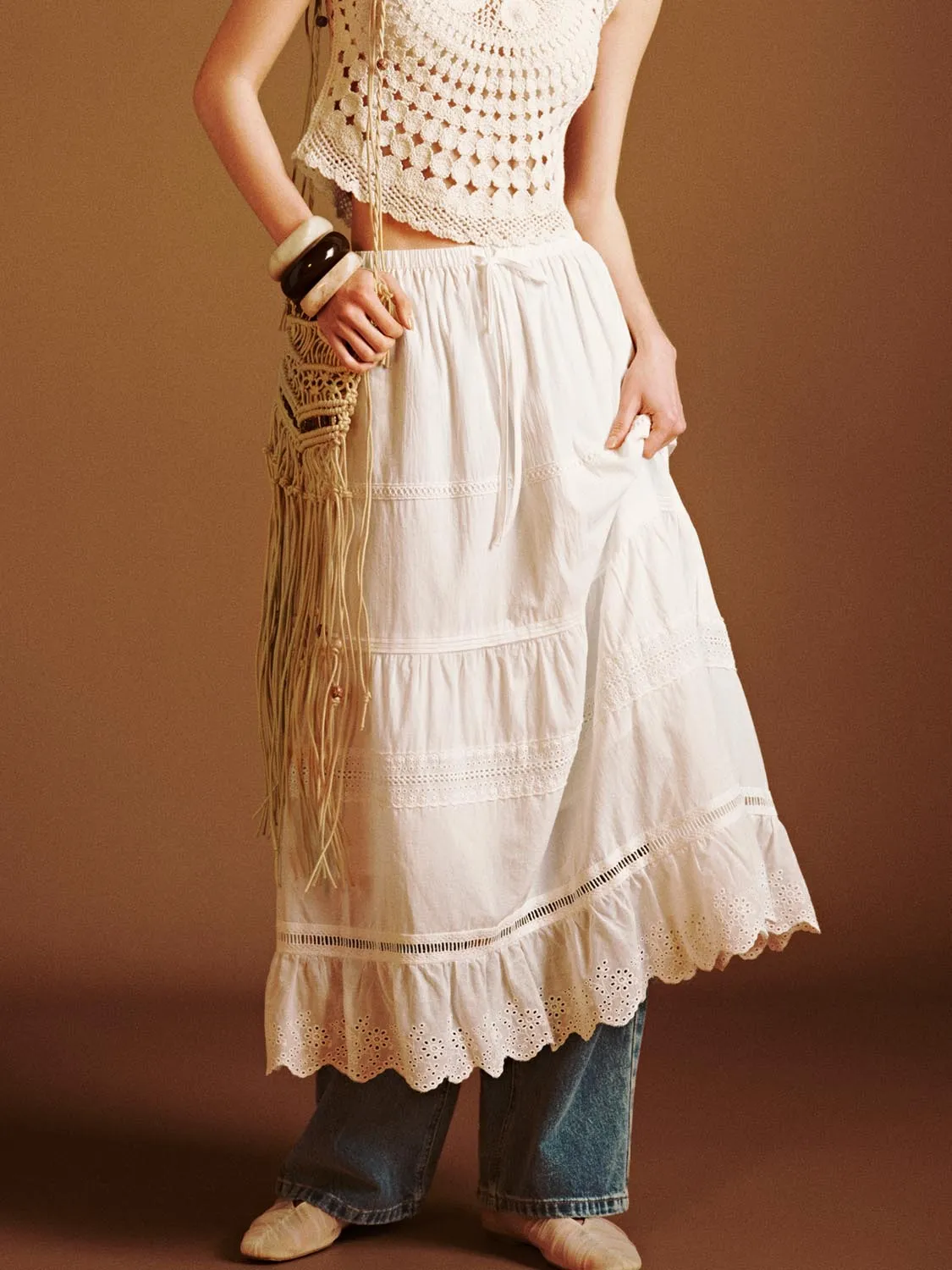 Lace A-Line Skirts