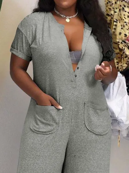 Lala Casual Wide-Leg Loose Jumpsuit