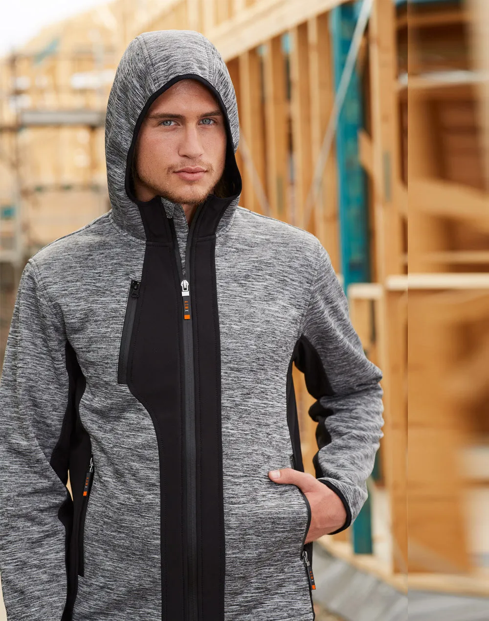 Laminated Functional Knit Hoodie
