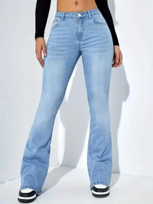 Laura | Flared Jeans | Casual Comfort | Soft Denim
