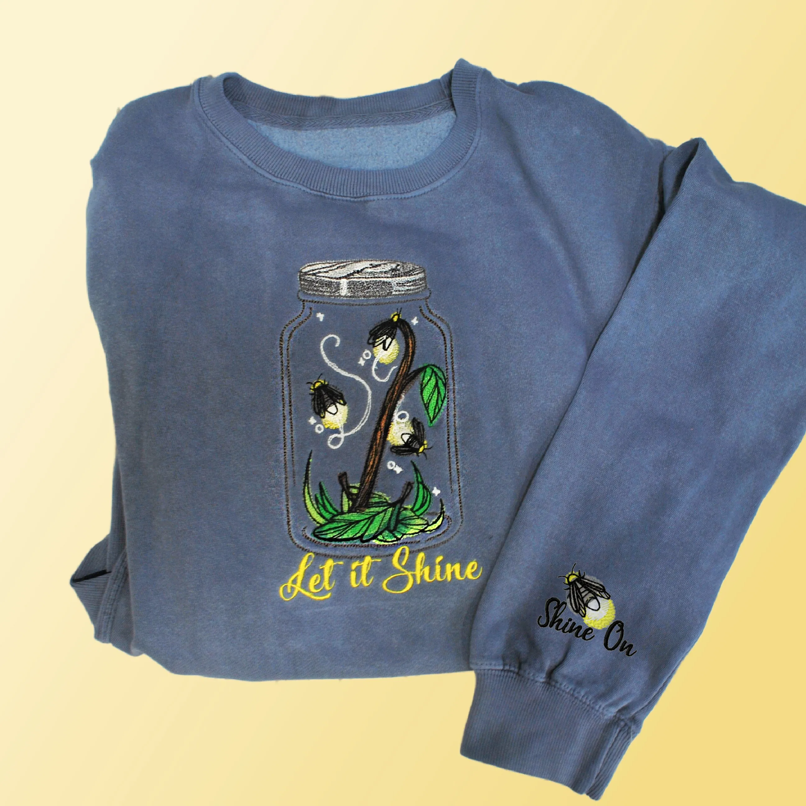 Let It Shine Fireflies Crewneck Sweatshirt
